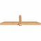 Ekena Millwork Eugene Smooth Timber Gable Bracket, Western Red Cedar, 60"W x 17"H x 3 1/2"D x 3 1/2"F, 7/12 Pitch GBW060X17X0404EUG00SWR - alternate 4